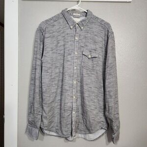 Lucky Brand Men's Button Up Long Sleeve Shirt‎ California Fit Size XL